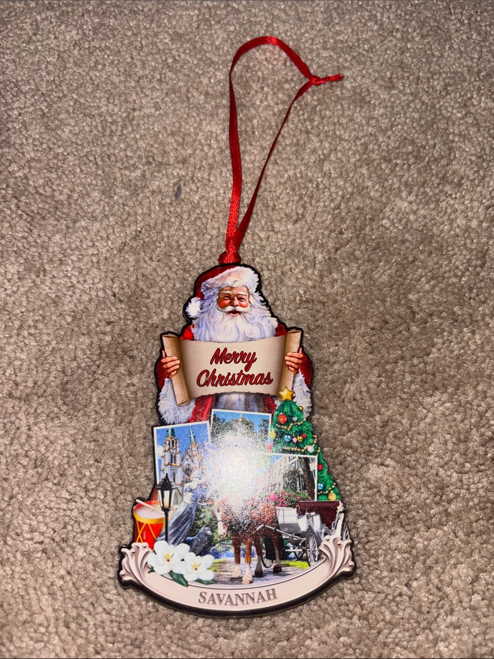Savannah Santa Ornament!